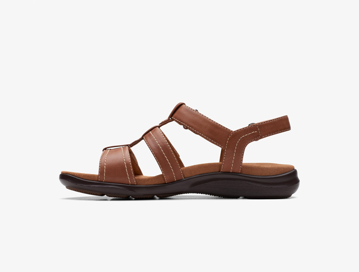 Clarks Women's Kitly Step Leather Sandal