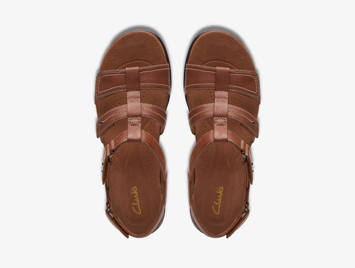 Clarks Women's Kitly Step Leather Sandal