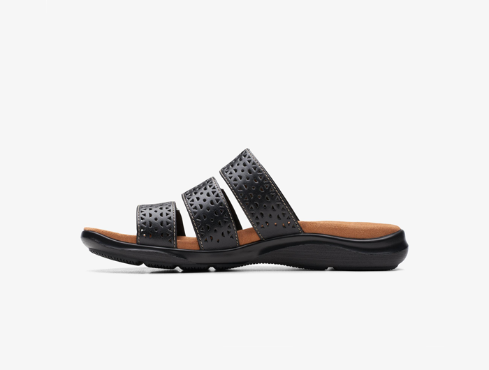 Clarks Women's Kitly Walk Leather Sandals