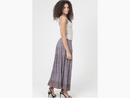Angie Women's Smocked Waist Tiered Maxi Skirt