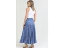 Angie Women's Smocked Waist Tiered Maxi Skirt
