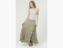 Angie Women's Smocked Waist Tiered Maxi Skirt