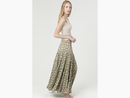 Angie Women's Smocked Waist Tiered Maxi Skirt