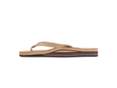 Rainbow Women's Double Layer Premium Leather Thin Strap Flip Flop