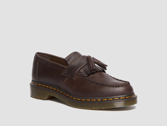 Dr. Martens Adrian Crazy Horse Leather Tassel Loafers