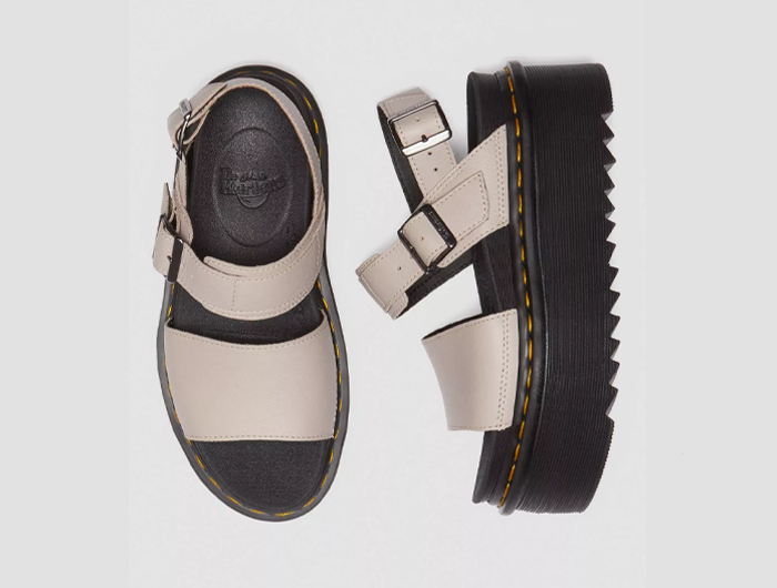 【大特価】Dr. martens VOSS PISA レザーサンダル Dr. Martens Women's Voss Pisa Leather Platform Sandals