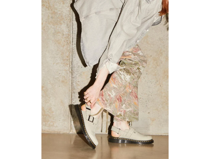 Dr. Martens Jorge II Tumbled Nubuck Slingback Mules - FINAL SALE