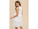 Hem & Thread Women's Halter Neck Tiered Mini Dress - FINAL SALE