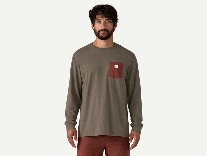 Patagonia Men's Long-Sleeved Shop Sticker Pocket Responsibili-Tee®