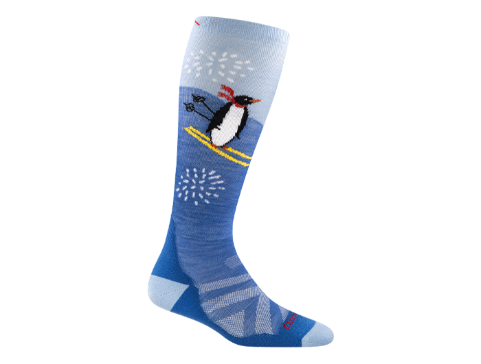 Darn Tough Kids' Wintersport Penguin Peak Over-the-Calf Mid Cushion