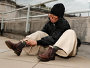 Dr. Martens Women's 2976 Leonore II Grizzly Leather Faux Fur Lined Chelsea Boots