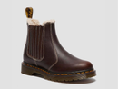 Dr. Martens Women's 2976 Leonore II Grizzly Leather Faux Fur Lined Chelsea Boots