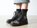 Dr. Martens 1460 Celestial Moth Embroidered Leather Lace Up Boots