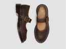 Dr. Martens Women's Mary Jane Flower Crazy Horse Leather Shoes