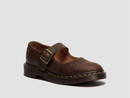 Dr. Martens Women's Mary Jane Flower Crazy Horse Leather Shoes