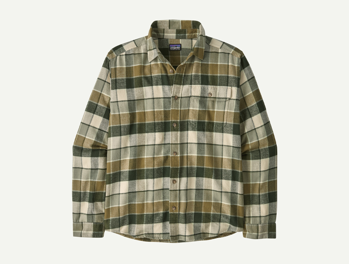 Patagonia Men's Long-Sleeved Cotton in Conversion Lightweight Fjord Flannel Shirt