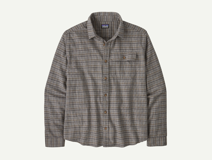 Patagonia Men's Long-Sleeved Cotton in Conversion Lightweight Fjord Flannel Shirt