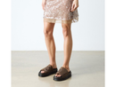 Dr. Martens Women's Zebzag Flower Crazy Horse Leather Slides
