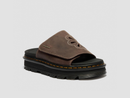 Dr. Martens Women's Zebzag Flower Crazy Horse Leather Slides