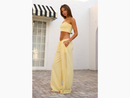 Blanco by Nature Women's Gabriella Crochet Inset Pants
