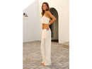 Blanco by Nature Women's Gabriella Crochet Inset Pants