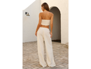 Blanco by Nature Women's Gabriella Crochet Inset Pants