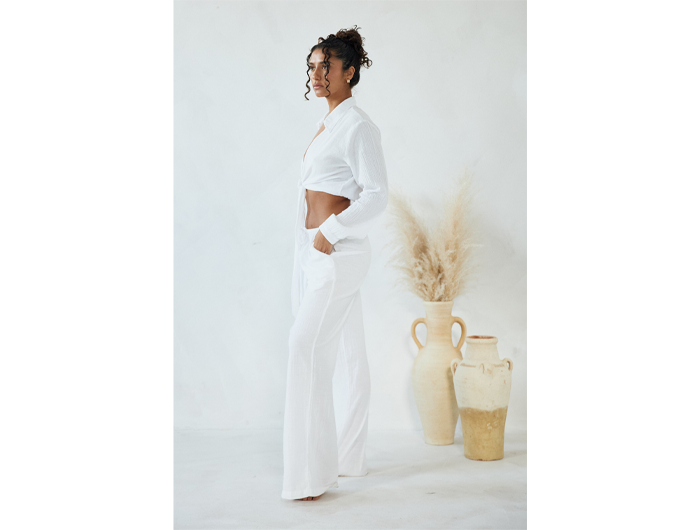 Blanco by Nature Women's Chiara Tie Waist Pocket Pants