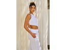 Blanco by Nature Women's Silvia One Shoulder Crop Top