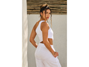 Blanco by Nature Women's Silvia One Shoulder Crop Top