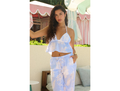 Blanco by Nature Women's Olivia Ruffle Triangle Halter Top