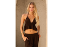 Blanco by Nature Women's Olivia Ruffle Triangle Halter Top