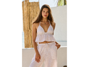 Blanco by Nature Women's Olivia Ruffle Triangle Halter Top