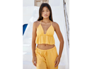 Blanco by Nature Women's Olivia Ruffle Triangle Halter Top
