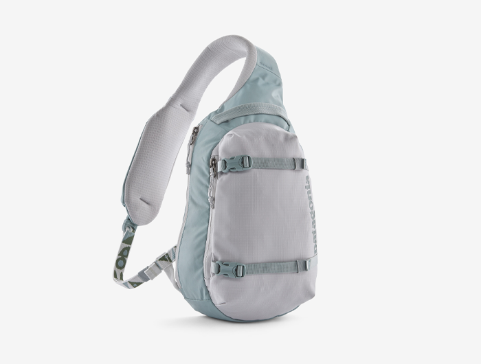 PREOWNED PATAGONIA ATOM SLING BAG WHITE TEAL selling 8L CAPACITY