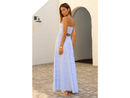 Blanco by Nature Women's Rosaline Tiered Strapless Maxi Dress