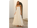 Blanco by Nature Women's Elodie Crochet Overlay Maxi Dress
