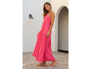 Blanco by Nature Women's Carlotta Tiered Maxi Dress