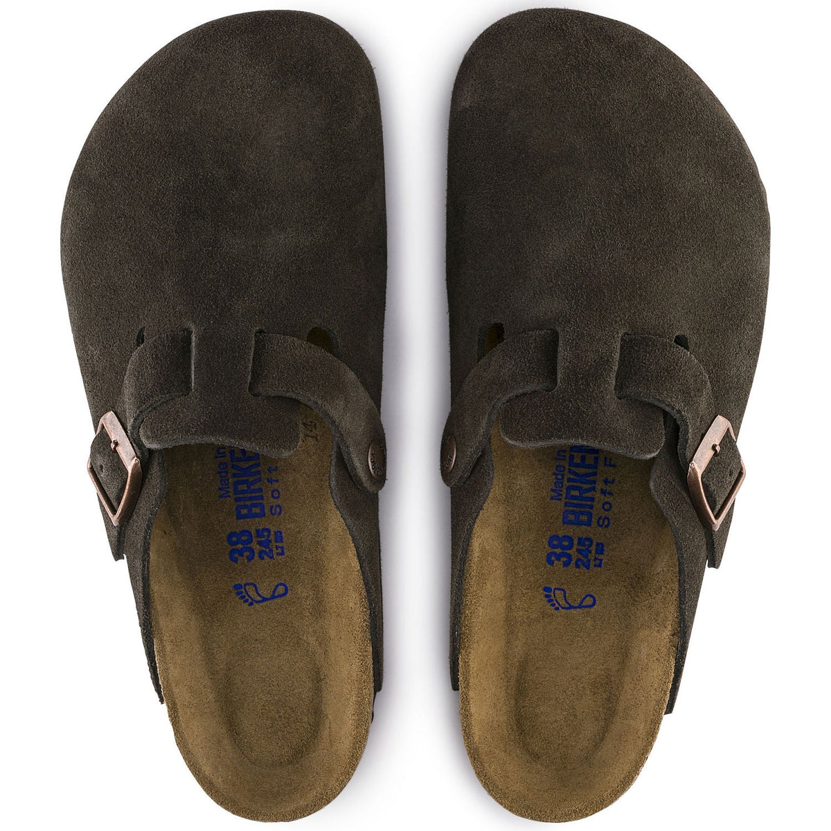 靴 BIRKENSTOCK Boston 38 Birkenstock Boston Soft Footbed Iron Oiled