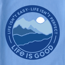 Life is Good Women's Crusher Lite Tee - Life Isn't Perfect Mountains
