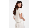 Salty Weekend Women's Button Down Crop Top