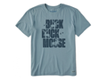 Life is Good Men's Crusher Tee - Typeout Buck Buck Moose