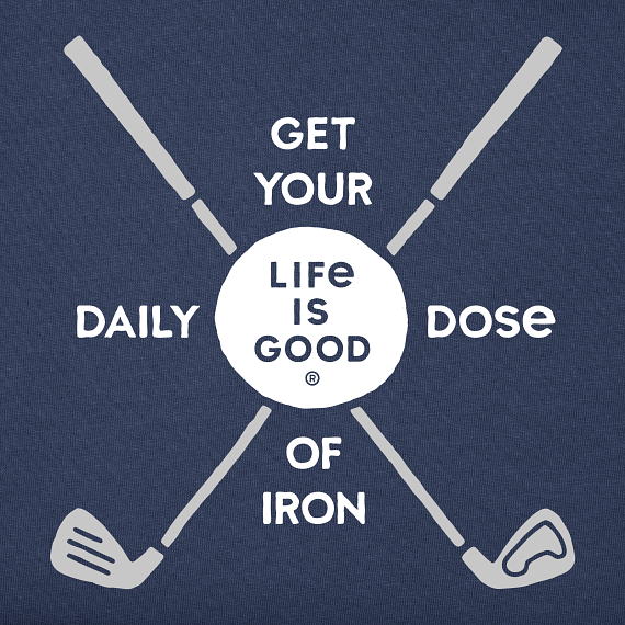 Life is Good Men's Crusher Lite Tee - Daily Dose of Iron