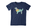 Life is Good Women's Crusher Tee - Wildflower Dog