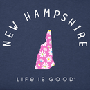 Life is Good Women's Crusher Tee - New Hampshire Daisies