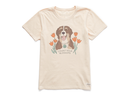 Life is Good Women's Crusher Tee - Count Your Blossoms Dog