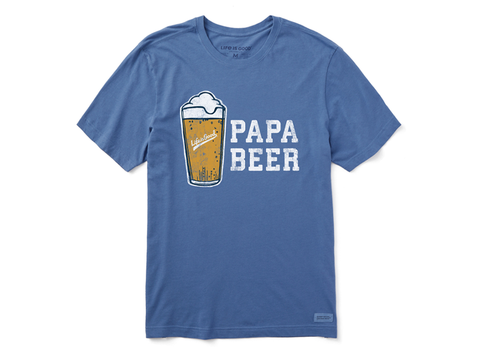 Life is Good Men's Crusher Tee - Papa Beer Foam