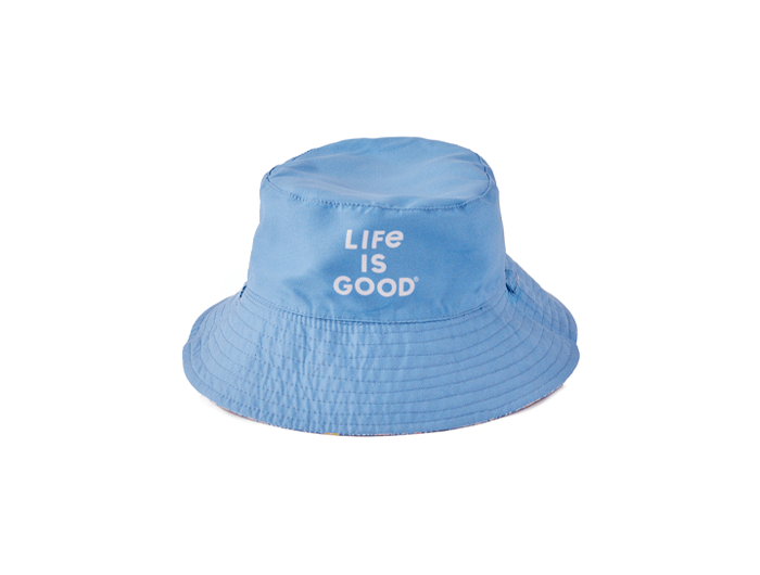 Life is Good Baby Made in the Shade Bucket Hat - Flower Doodle Pattern