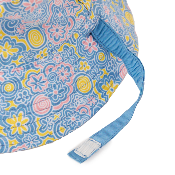 Life is Good Baby Made in the Shade Bucket Hat - Flower Doodle Pattern