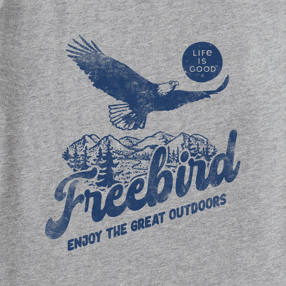 Life is Good Women's Crusher Lite Tee - Bald Eagle Freebird