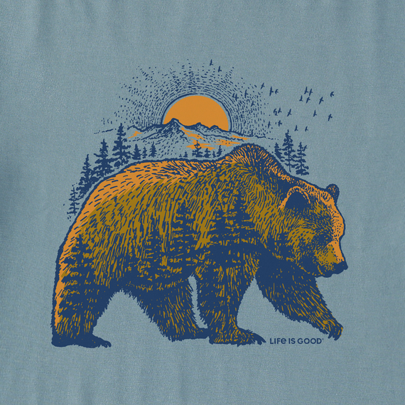 Life is Good Men's Crusher Tee - Bearscape